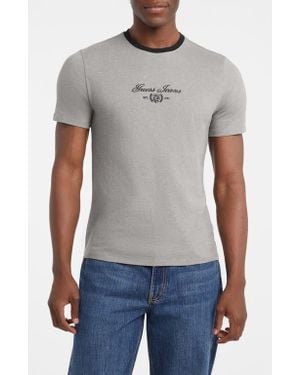 Guess Embroidered Logo T-Shirt - Gray