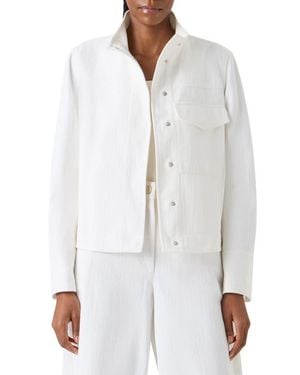 Akris Punto Stretch Denim Jacket - White