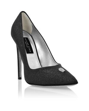 Philipp Plein Glitter Decollete Pumps - Black