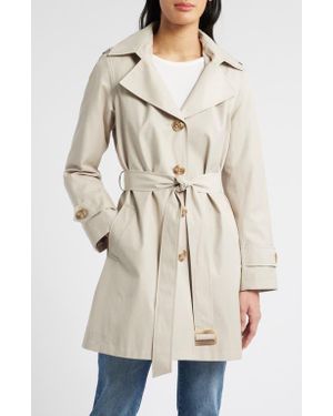 Sam Edelman Db Short Trench Coat - Natural