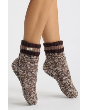 UGG Deedee Fleece Lined Quarter Socks - Multicolor