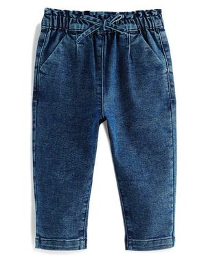 Next Kids' Drawstring Denim Pants - Blue