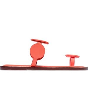 Bernardo New Moon Toe Loop Sandal - Red