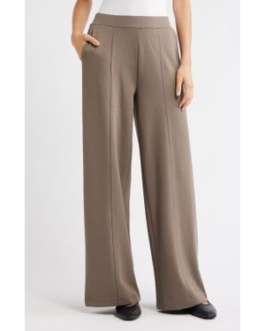 Mango Florida Elastic Waist Pants - Brown