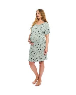 Everly Grey Rosa Maternity/Nursing Hospital Gown - Blue