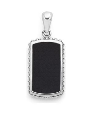 Lagos Anthem Agate Id Tag - Black