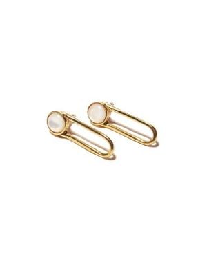 Odette New York Aura Earrings - White