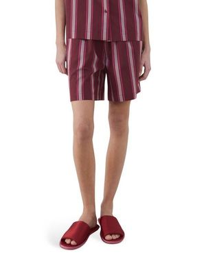 Mango Stripe Pajama Shorts - Red