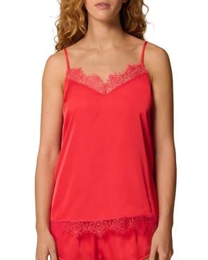 Simone Perele Satin Secrets Camisole - Red