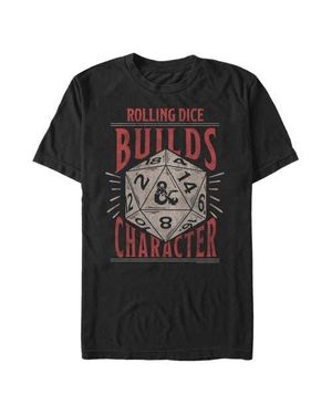Dungeons & Dragons Rolling Dice Builds Character T-Shirt - Black