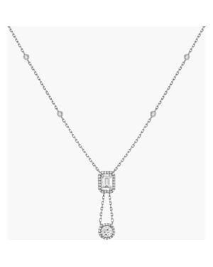 AUrate New York Lab Grown Sapphire Edwardian Lariat Necklace - Metallic