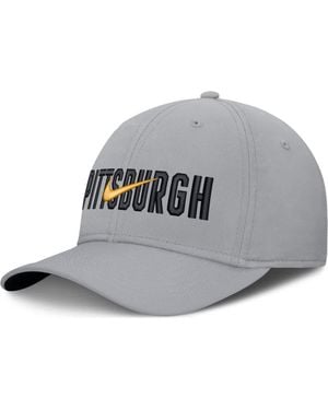Nike Pittsburgh Pirates Primetime Rise Dri-Fit Flex Hat - Gray