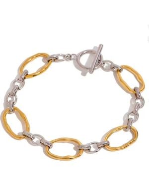 MacRae & Co Mixed Metal Chain Link Bracelet - Metallic