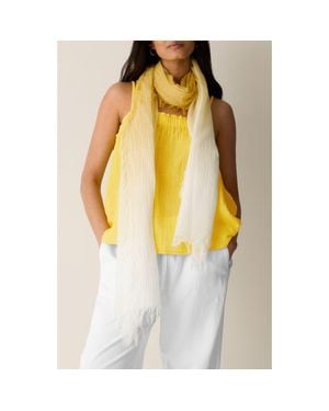 Eileen Fisher Watercolor Organic Cotton Blend Gauze Scarf - Multicolor
