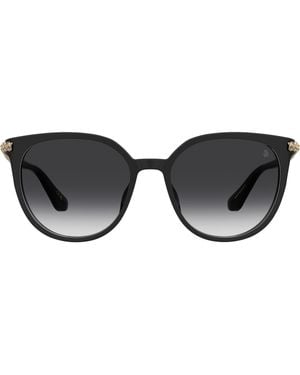 Stuart Weitzman 55Mm Gradient Square Sunglasses - Black