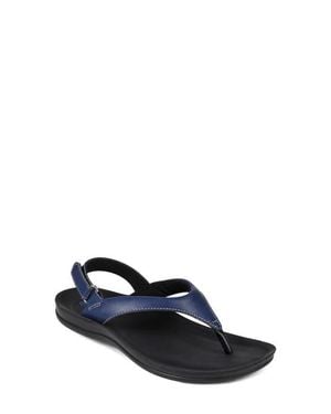 AEROTHOTIC Aura Faux Leather Sandal - Blue