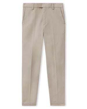 Reiss Kids' Eastbury Sr. Flat Front Stretch Cotton Chinos - Natural