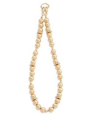BaubleBar Pisa Pavé Beaded Phone Wrist Strap - Metallic
