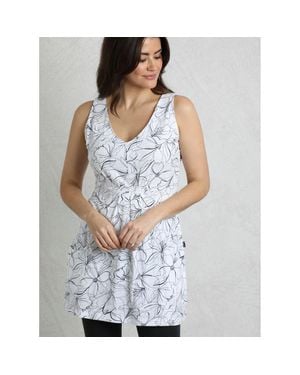 Weird Fish Indus Printed Jersey Tunic - Gray