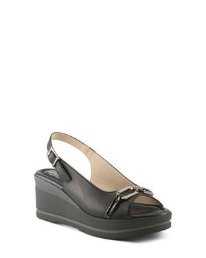 Spring Step Tamra Wedge Slingback Sandal - Gray