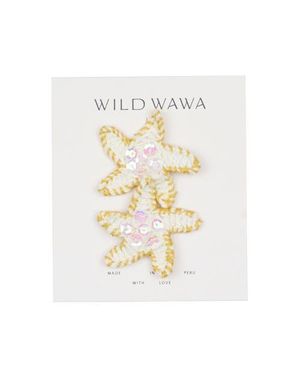 Wild Wawa Crochet Clip Set - White