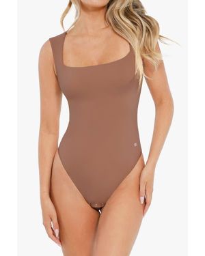 Popilush Shapewear Cloudsense Sleeveless Square Neck Bodysuit - Brown