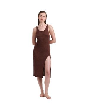 Luma Gottex Isla Knit Dress Cover-Up - Brown