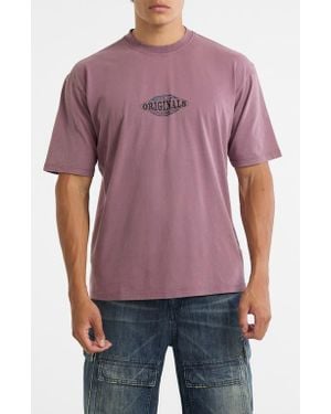 Guess Globe Graphic T-Shirt - Purple
