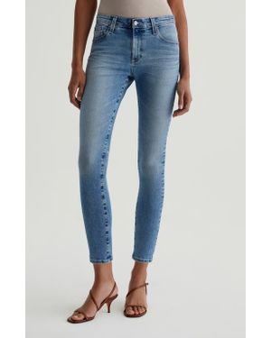 AG Jeans Farrah Mid Rise Ankle Skinny Jeans - Blue