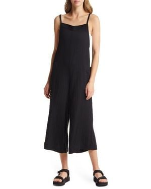 Rip Curl Premium Surf Cotton Gauze Jumpsuit - Black