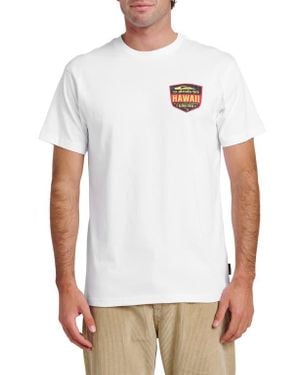 Quiksilver Hi Shield Cotton Graphic T-Shirt - White