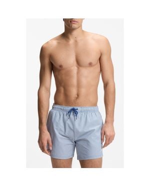 BOSS Velvet Fish Swim Trunks - Blue