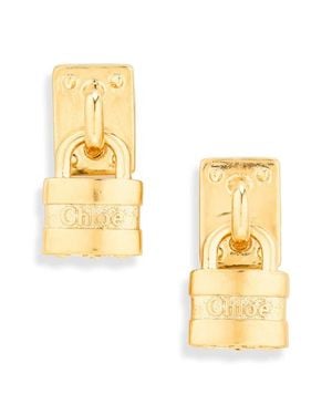 Chloé The Mini Paddington Drop Earrings - Metallic