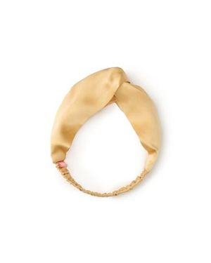 OLAH Silk Twisted Hairband - White