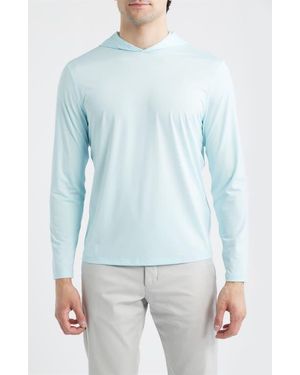 G/FORE Mélange Ice Stretch Nylon Golf Hoodie - Blue