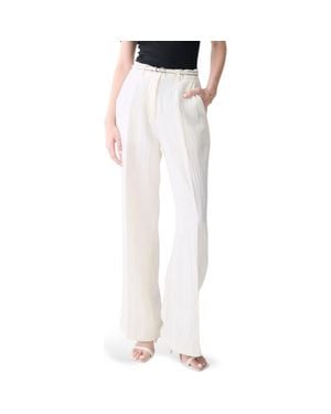 DELUC Caleira Straight Leg Pants - White