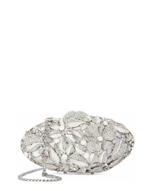 Dune Brides Crystal Embellished Minaudière - White