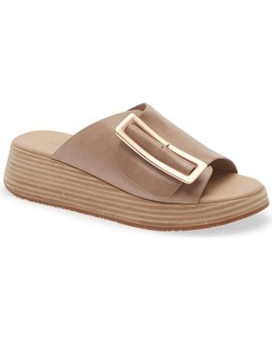 Chocolat Blu Ela Platform Wedge Slide Sandal - Multicolor