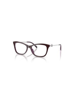 Tory Burch 55Mm Square Optical Glasses - Purple