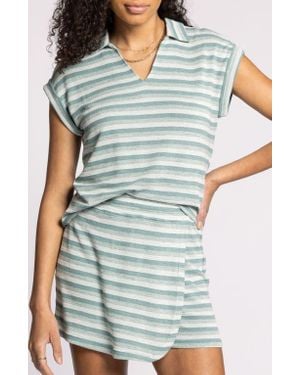 Thread & Supply Yori Stripe T-Shirt - Blue