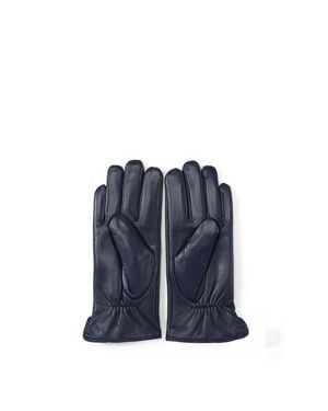 Bob Oré Blue Collection Elise Leather Gloves - Blue