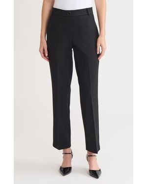 Kasper Pull-On Flare Pants - Black