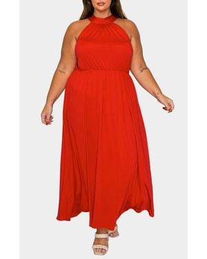 L I V D Cassia Maxi Dress - Red