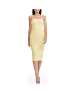 women's viviana sequined fringe dress Dress the Population Viviana Fringe Trim Dress - Silver-bla