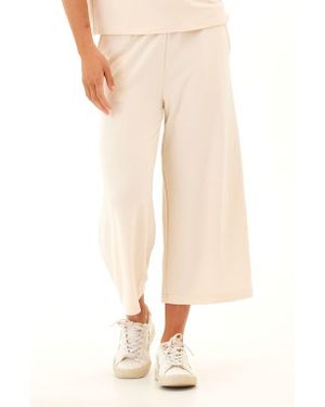 Threads For Thought Serena Wide Leg Crop Pants - Natural