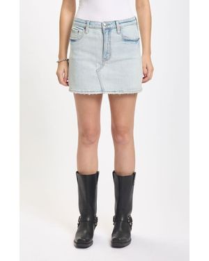 DAZE Malibu Denim Miniskirt - Blue