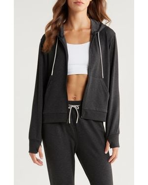 Free Fly Lightweight Fleece Zip-Up Hoodie - Black
