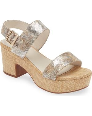 Chocolat Blu Grettel Platform Sandal - Metallic