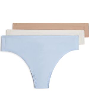 Spanx Fit-To-You Assorted 3-Pack Thongs - Blue