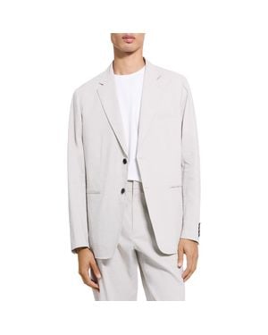Theory Standard Linen Blend Suit Jacket - Gray